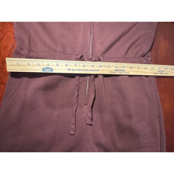 Universal Thread Brown Fleece One Piece Jumpsuit Women's Size Medium - Picture 7 of 11